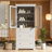 Modern High Freestanding Tall Bathroom Cabinet-58912027