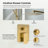 Cube 2-Function Pressure Balanced Complete Shower Faucet Set with Slide Bar-134155027