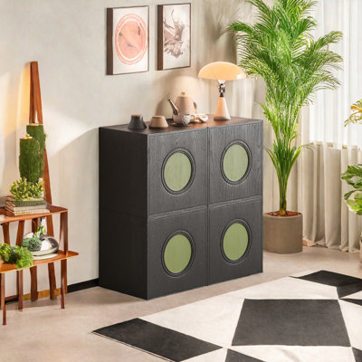 Armoire d'appoint moderne et rétro