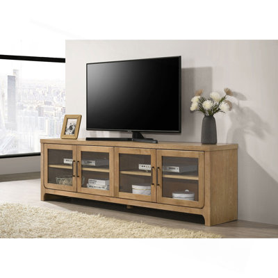 Washed Oak 4-door TV Stand