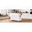 K&K 54inch Large Kitchen Island with Rubber Wood Drop Leaf, Embossed Texture Rolling Kitchen Cart on 4 Wheels with 4 Doors and 3 Drawers, Kitchen Island with Storage for Kitchen, Dining Room,White-535814831