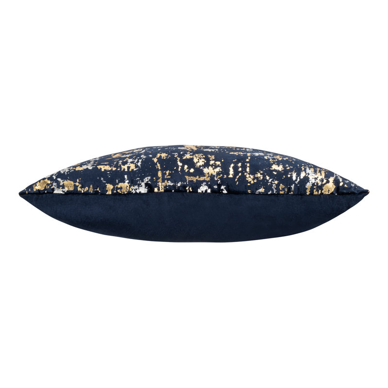 Sona Navy Gold And Silver Pillow