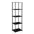 Beckett Etagere Glass Bookcase with Metal Poles-51050300