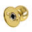 Ball Polished Brass Dummy Door Knob-7224949
