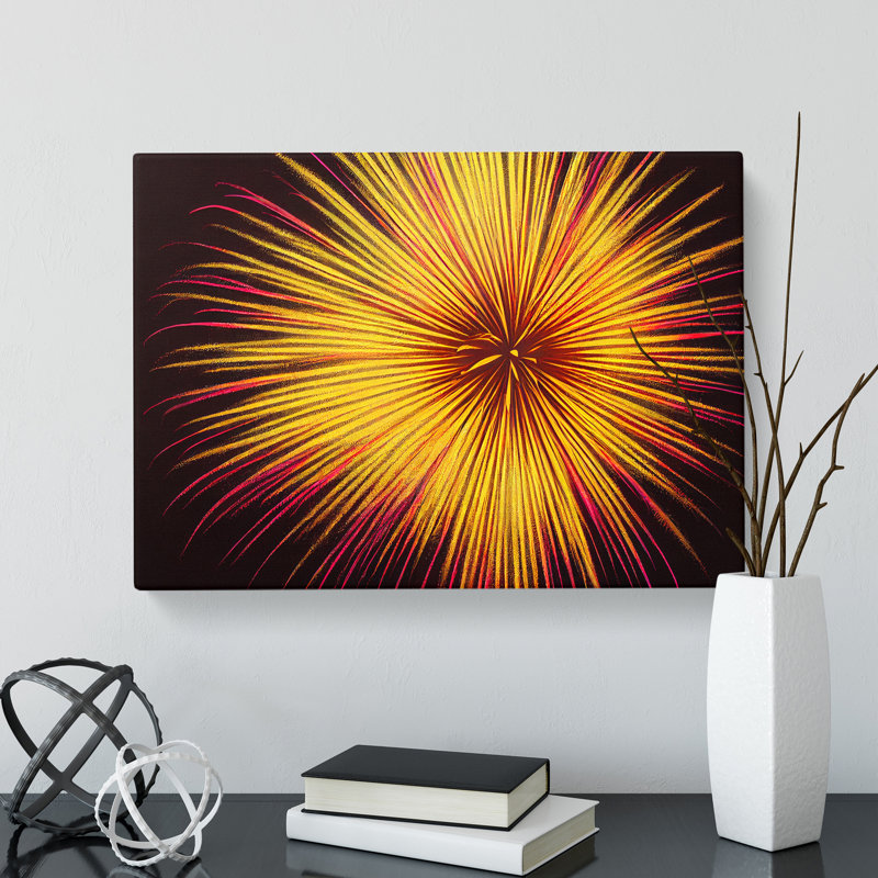 Super Fireworks - Wrapped Canvas