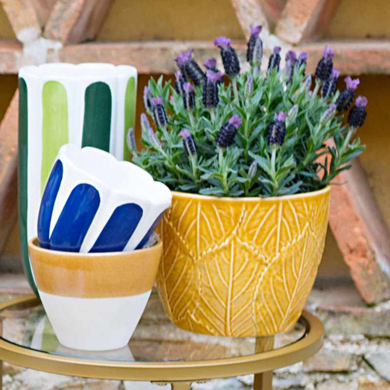 Viva Handmade Planter, Amber