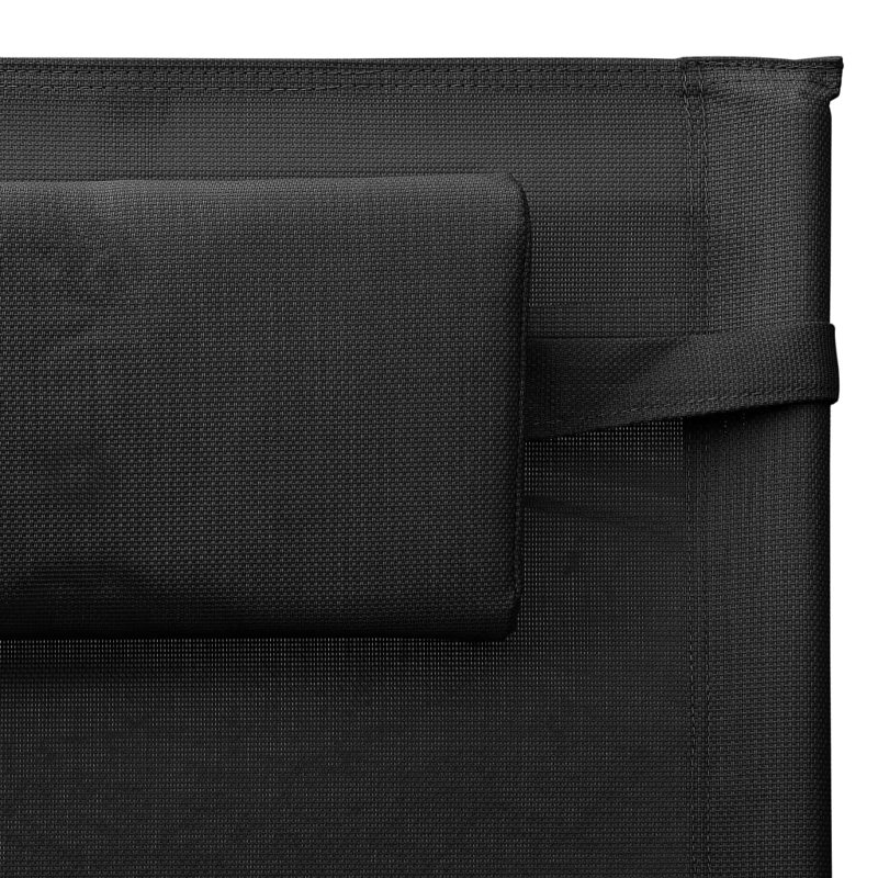 Chaise longue inclinable Ardis, Noir 1