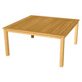 Newport 62" Square Teak Outdoor Dining Table