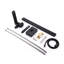 Robinet de baignoire autoportant monocommande à fixation au sol avec douche à main-78652646