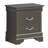 Sleek Metallic Nightstand With Drawers-2138316583