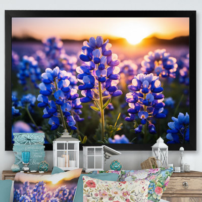 «Blue Bonnets Field Photo I», art sur toile Blue Bonnets
