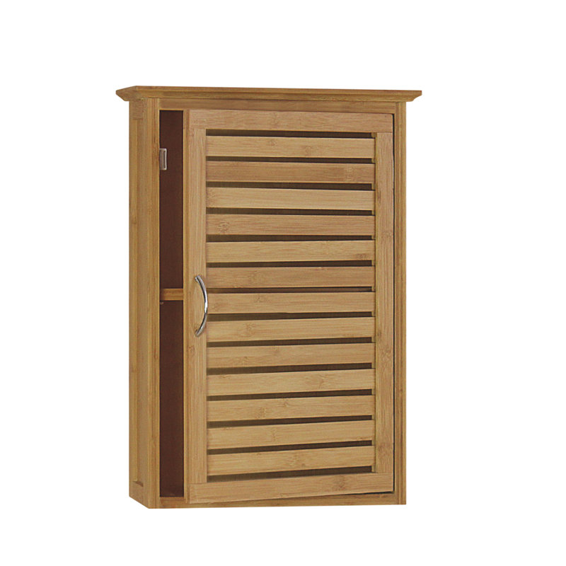 Solid Wood Bathroom Cabinet, Brown