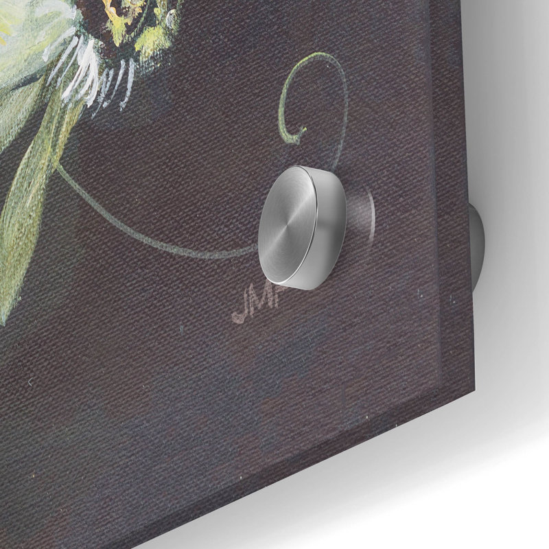 «Botanist Still Life No Blue» par Julia Purinton, art mural en verre acrylique, H 36 po x l 24 po x P 0,2 po