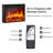 36" Freestanding Electric Fireplace With Mantel-121935705