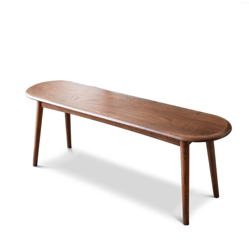 Banc de chambre en bois de chêne massif, minimise les cicatrices pour un tabouret de longévité, résiste à une utilisation quotidienne