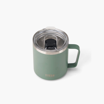 Grande tasse à café avec poignée et couvercle TYESO 10 #, 14 oz