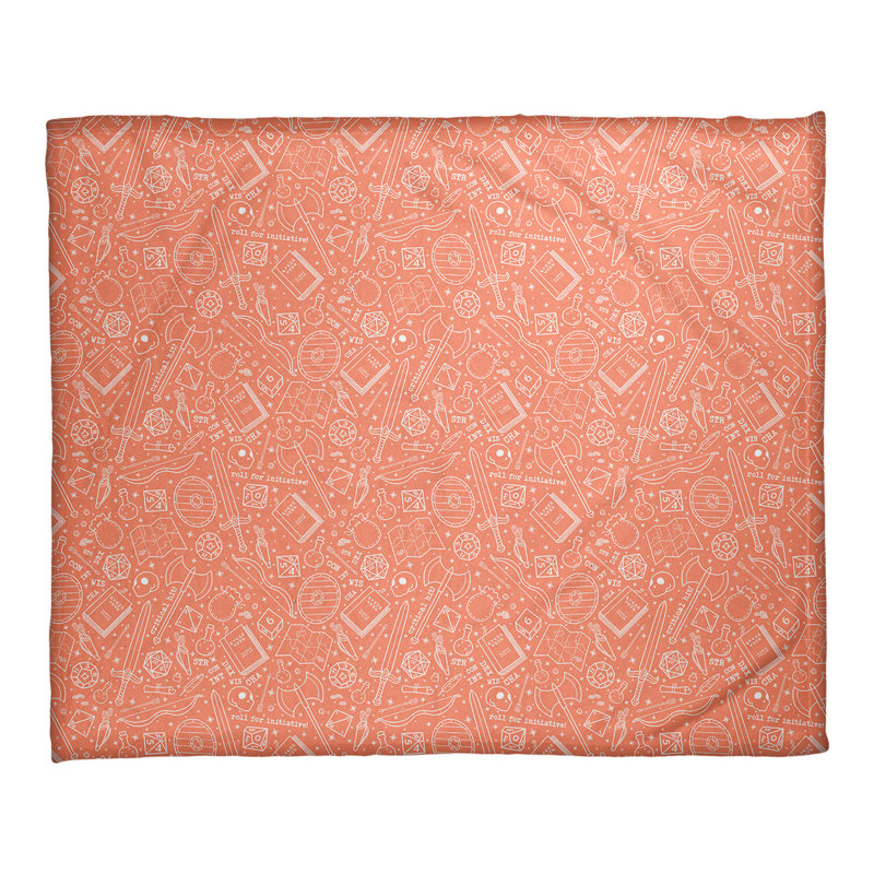 Couverture Katelyn Elizabeth RPG, l 52,5 po x L 62,5 po, Orange clair