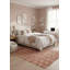 Tapis brun rouille moderne 5X8