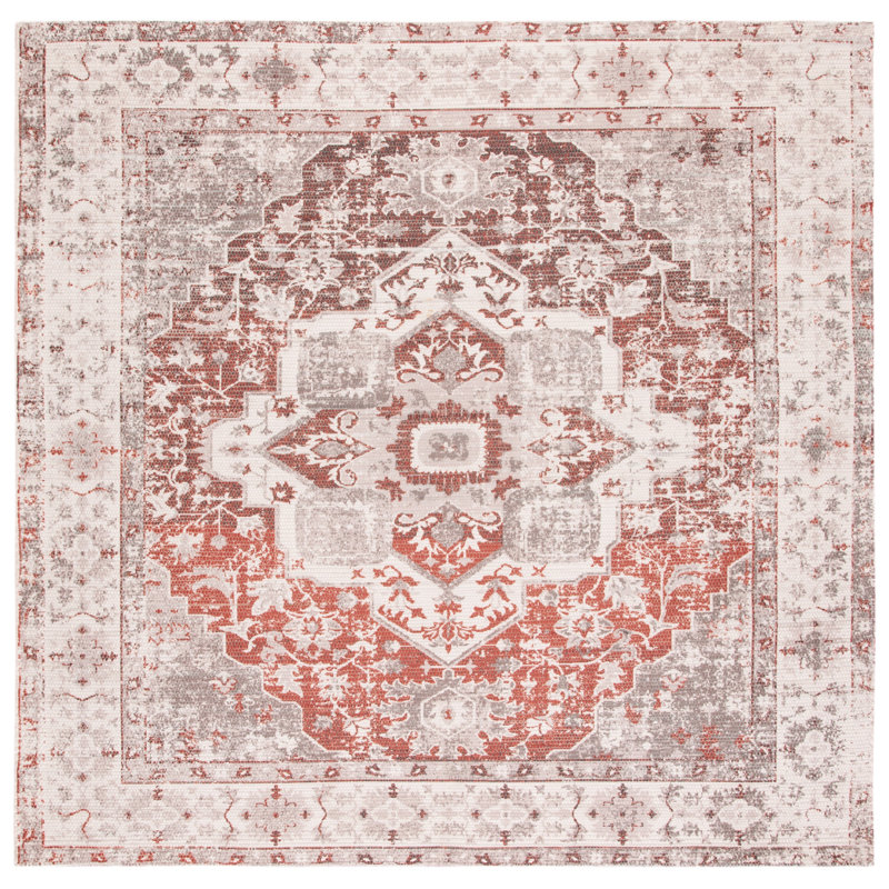 Joppatowne Oriental Handmade Flatweave Ivory Area Rug