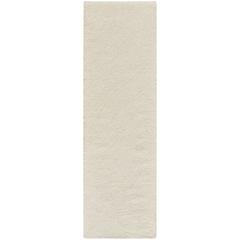 Tapis d'intérieur moderne ivoire DKNY Pure Angles, Tapis de couloir 2 pi 3 po x 7 pi 6 po