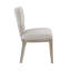 Chaise d'appoint rembourrée en lin beige Kellene