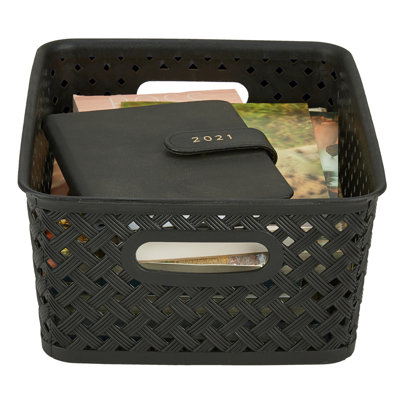 Bath Bliss Plastic Decorative Basket