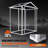 6x4 FT Resin Storage Shed with Heavy-Duty Floor, Tool Shed with Window & Vent, Lockable Door, Suitable for Patio Bike Lawn Mower Pool Supplies