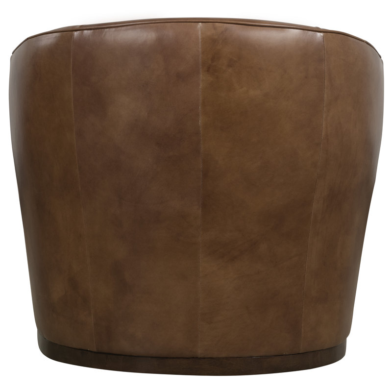 Fairfax Swivel Barrel Chair, Brown
