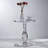 Clear Acrylic Roman Column Side Table, Modern Minimalist Crystal Small Round Coffee Table for Living Room Sofa or Balcony