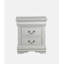 Table de chevet Louis Philippe en laque blanche-774139287
