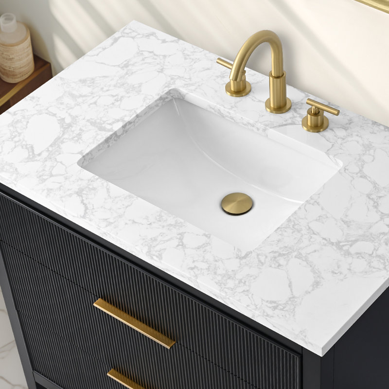 Emma 36" W Single Vanity, Black