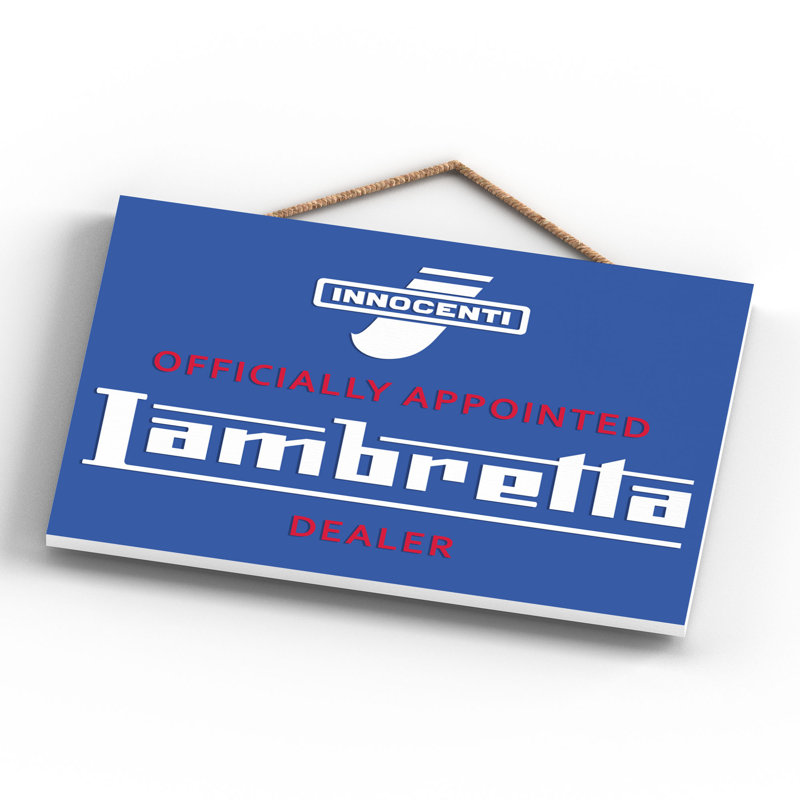 Lambretta Dealer - Print on MDF