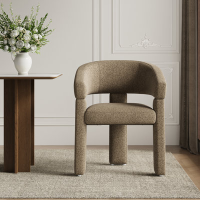 Upholstered Barrel Dining Arm Chair