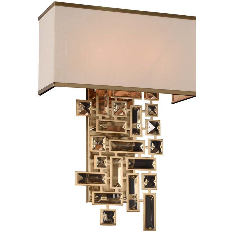 Kern 2 LT Wall Sconce Allegri, Brushed Champagne Gold, 8.5"