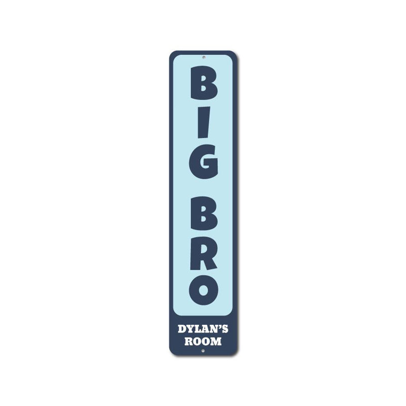 Plaque en aluminium Big Bro, H 4 po x l 18 po x P 0,04 po