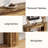 63" W Wooden Farmhouse Tv Stand For 55/60/65/75 Inches Tvs