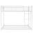 Metal Full Over Bunk Bed, White - Modern And Convenient For Homes Bed With Practical Stylish Bedroom-110245038-110245039