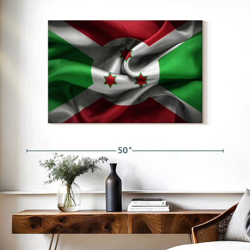 Rumpled Burundi Flag