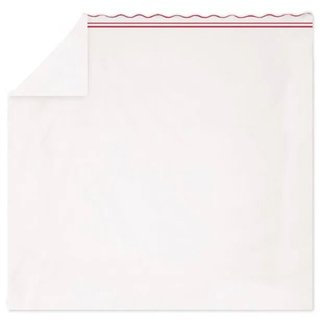 400TC Wavy Embroidery & Border Cotton Sateen Solid Cotton 4 Piece Sheet Set Fitted Sheet Fits Upto 16" Deep Pocket