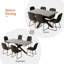 Ensemble de salle à manger Derose, table de salle à manger extensible avec chaises-122056378-122056379
