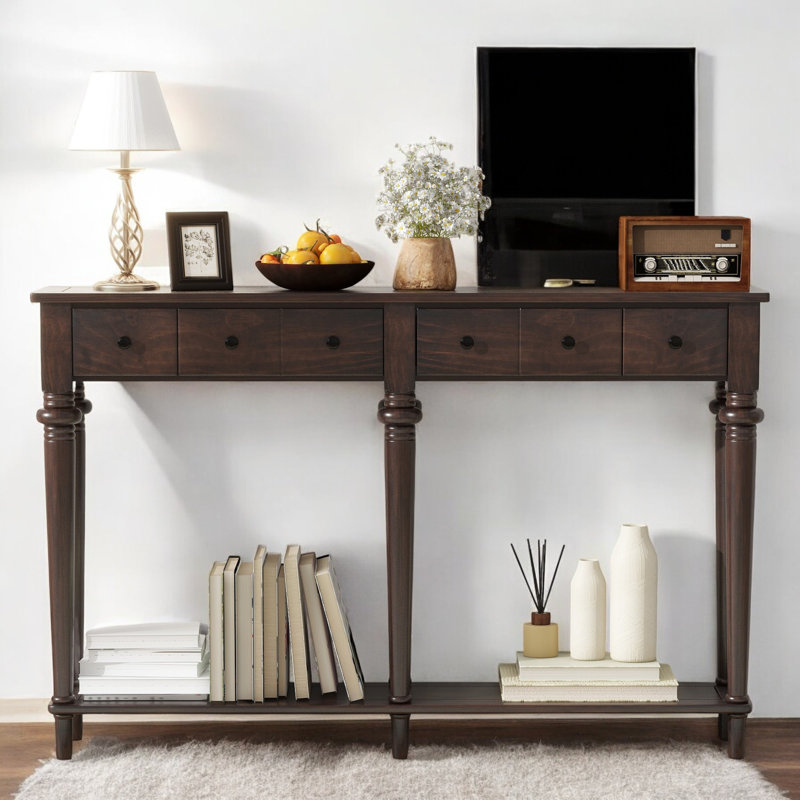 Console 59,8 po Donnovan, Noir antique