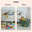 Froppi Hard Plastic Stackable Kids Toy Storage Box with Lid and Wheels L50 W35 H30 cm-825669693