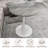 Marble-Top Round Side Table With Tapered Pedestal Base, Ideal For Living Room, Modern Minimalist Design-1494705912