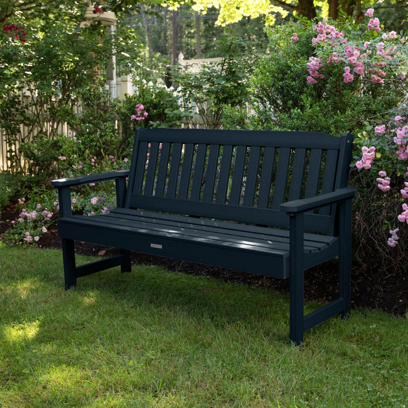 Banc de jardin en plastique Arbnora, Bleu fédéral