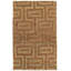 Tapis beige / rouge en jute à motif géométrique Chloraka-20319270