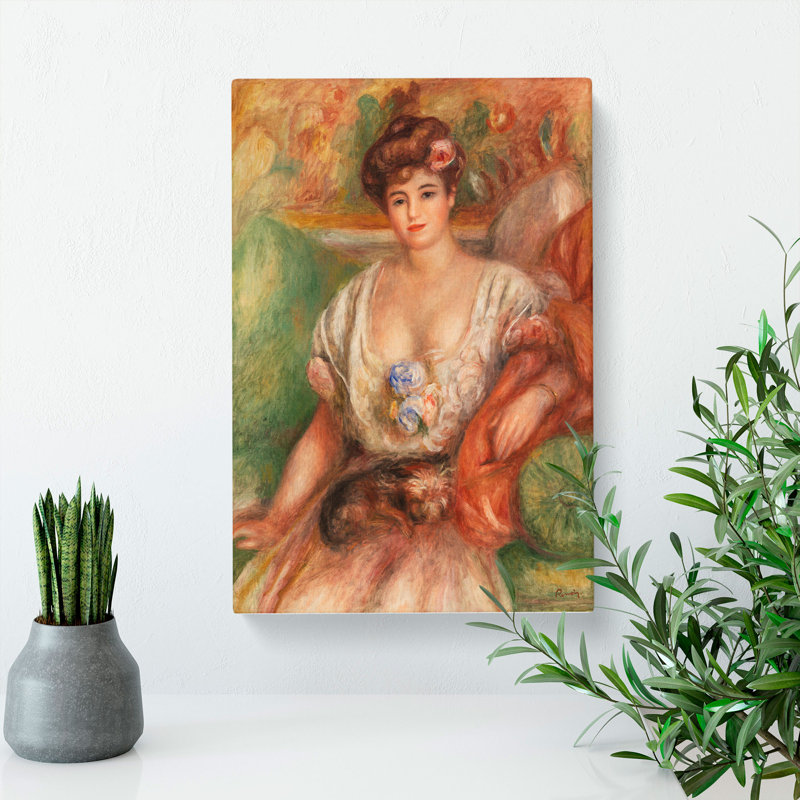 Portrait Of Misia Sert by Pierre-Auguste Renoir - Wrapped Canvas Painting, 60cm H x 40cm W x 3cm D