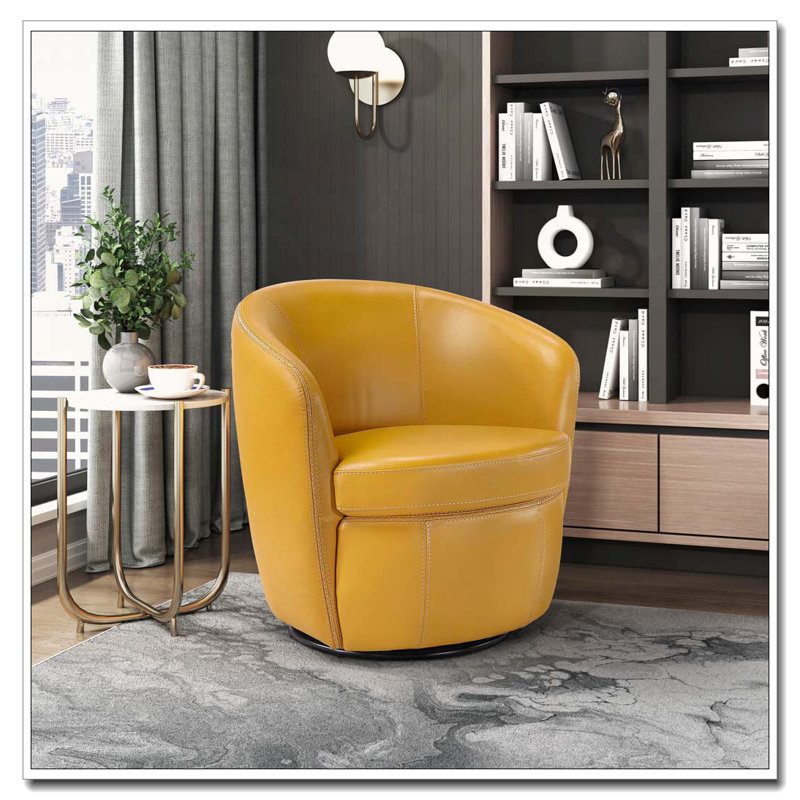 Chaise pivotante, Jaune