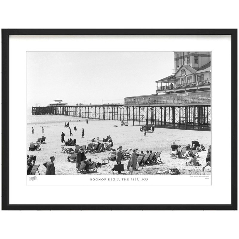 Bognor Regis, The Pier 1955 by Francis Frith - Single Picture Frame Print, 28cm H x 36cm W x 2.3cm D