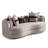  Carmela Standard Jacquard Sofa - Zinc-132801642