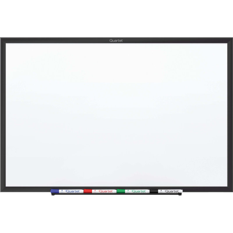 Tableau blanc mural magnétique, H 48 po x l 96 po, Noir